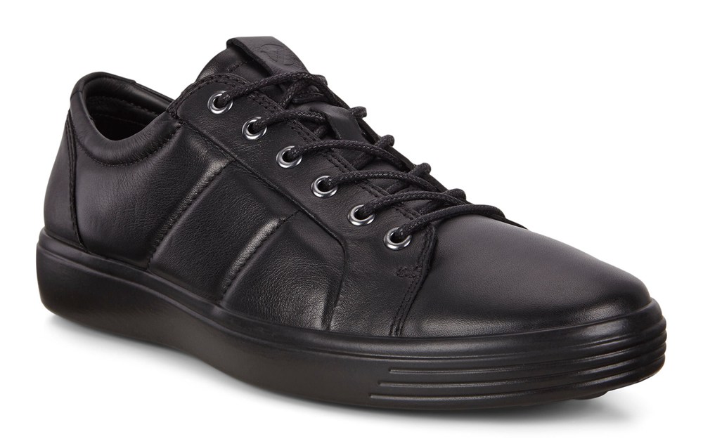 Tenis Hombre - ECCO Soft 7 Padded Leathers - Negros - ZIF652473